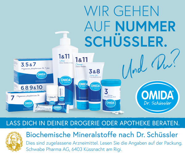 Sortiment an Darreichnungsformen von Dr. Schüssler-Salzen in Blautönen